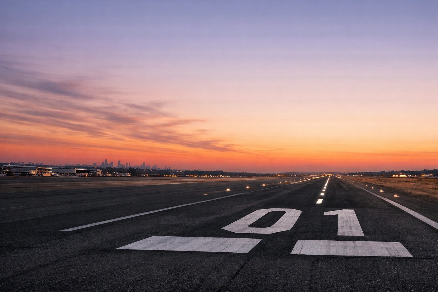 Aviation training environment — instruments and the open sky.